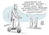 Cartoon: EScooter sicher (small) by Schwarwel tagged escooter,sicheres,verkehrsmittel,sicherheit,verkehr,auto,autos,roller,unfall,unfälle,todesfälle,elektrische,tretroller,cartoon,karikatur,schwarwel