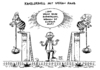 Cartoon: Kanzlerduell Stefan Raab (small) by Schwarwel tagged kanzlerduell,spd,cdu,moderator,stefan,raab,karikatur,schwarwel,merkel,politik,deutschland,regierung,wahl