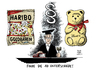 Cartoon: Markenstreit Haribo Lindt (small) by Schwarwel tagged markenstreit,haribo,lindt,goldbären,gummibären,streit,gericht,lebensmittel,nahrung,recht,gesetz,karikatur,schwarwel