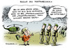 Cartoon: Merkel Afghanistan (small) by Schwarwel tagged merkel,angela,angie,blitzbesuch,besuch,truppen,soldat,bundeswehr,afghanistan,krieg,kollateralschaden,frieden,guttenberg,karikatur,schwarwel