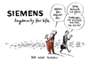 Cartoon: Siemens Markenauftritt (small) by Schwarwel tagged ingenuity,for,life,siemens,globaler,markenauftritt,marke,karikatur,schwarwel