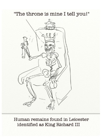 Cartoon: King Richard (medium) by Toonopia tagged forensics,archealogical