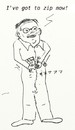 Cartoon: zipping! (small) by Toonopia tagged always,zipping,off