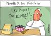 Cartoon: Papst (small) by Josef Schewe tagged papst,reis,kirche,essen,