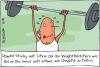 Cartoon: weightwatcher (small) by Josef Schewe tagged sports,man,mann,gewichtheben,gewicht,halten,schwer,