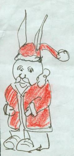 Cartoon: Aus aktuellem Anlass (medium) by manfredw tagged ostern,weihnachten,nikolaus,osterhase,mut,jahreslauf,geduld,zeit,feier