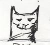 Cartoon: Katze  gekritzelt (small) by manfredw tagged katze,kritzel,ähnlichkeit