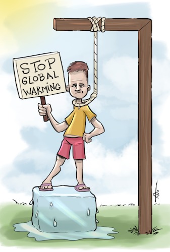 Cartoon: Stop it now! (medium) by tinotoons tagged climate,change,global,warming