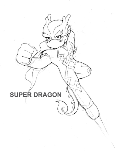 Cartoon: Super dragon (medium) by Leonluk tagged super,dragon
