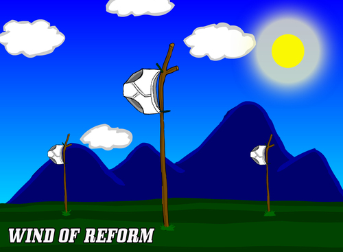 Cartoon: Wind of reform (medium) by undertoon tagged reform