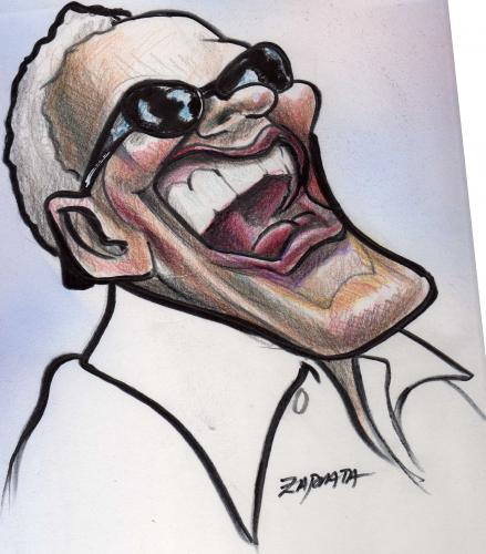 Cartoon: Ray Charles (medium) by lukas tagged alexis,fido,