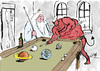 Cartoon: Billard (small) by bob tagged billiard,gott,teufel,bob,hack