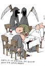 Cartoon: the guests (small) by bob tagged death tod gäste guests