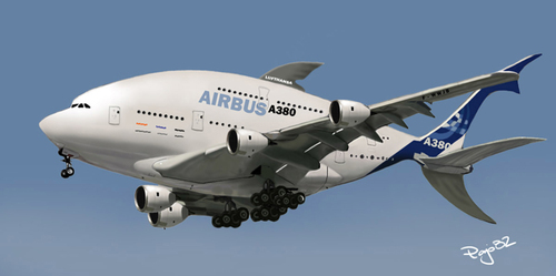 Cartoon: Airbus A380 Contest (medium) by toonpool com tagged lufthansa,airbus380,airbus,plane,flugzeug,contest