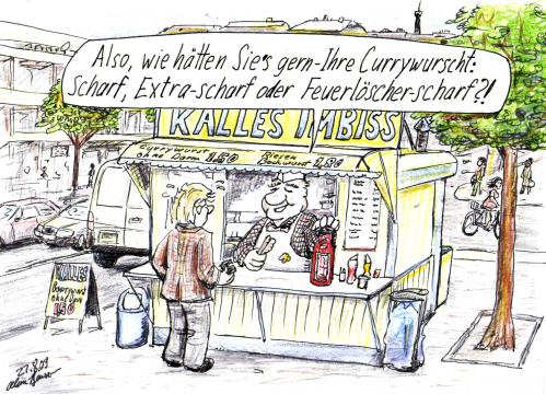 Cartoon: CURRY WURST CONTEST 101 (medium) by toonpool com tagged currywurst,contest
