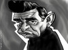 Cartoon: Johnny Cash Caricature (small) by nolanium tagged johnny cash caricature nolan harris nolanium