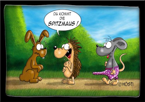 Cartoon: Höstis Ischi Igel (medium) by Hösti tagged hösti,cartoons,hoesti,stephan,höstermann,itschi,igel