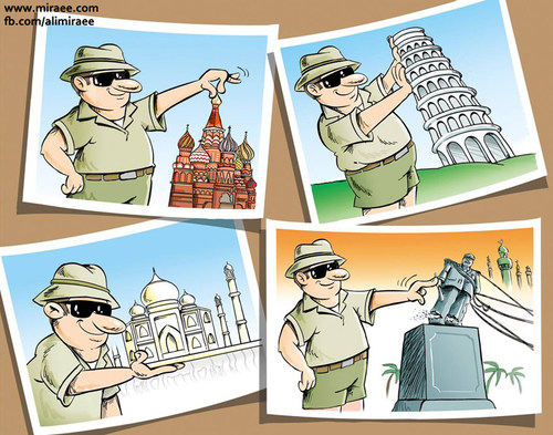 Cartoon: Arab Spring (medium) by Ali Miraee tagged tourist,spring,arab,miraie,mirayi,miraee,ali