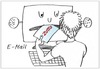 Cartoon: E-Mail (small) by Zotto tagged briefe,anhänge,weitergeben