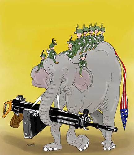 Cartoon: 30000 US Army to afghanistan (medium) by Shahid Atiq tagged 084