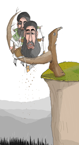 Cartoon: afghan taliban (medium) by Shahid Atiq tagged 0149