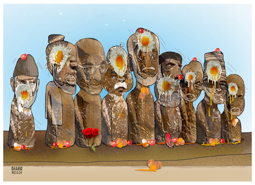 Cartoon: Afghan warlords! (medium) by Shahid Atiq tagged afghanistan