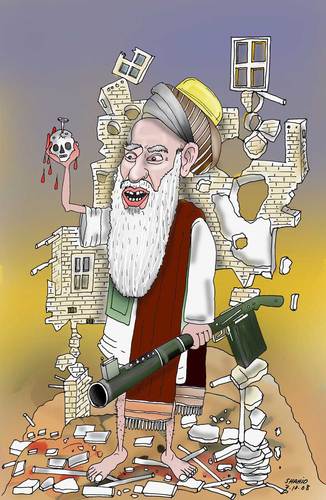 Cartoon: Afghanistan under ... (medium) by Shahid Atiq tagged 058