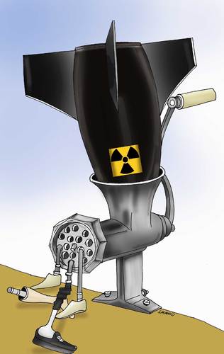 Cartoon: Atom ... (medium) by Shahid Atiq tagged 0117