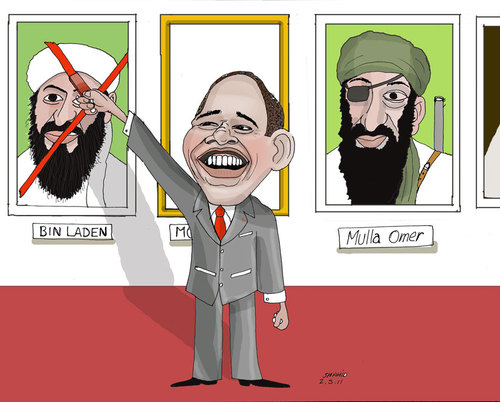 Cartoon: BIN LADEN (medium) by Shahid Atiq tagged bin,laden