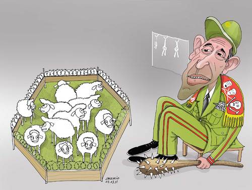 Cartoon: Dictator (medium) by Shahid Atiq tagged dictator