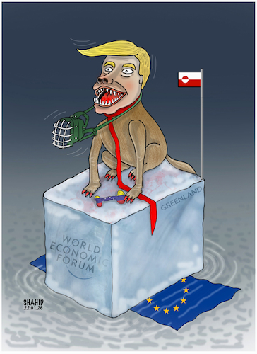 Cartoon: Europe Under Threat! (medium) by Shahid Atiq tagged eu