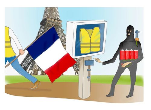 Cartoon: Keep France safe! (medium) by Shahid Atiq tagged france