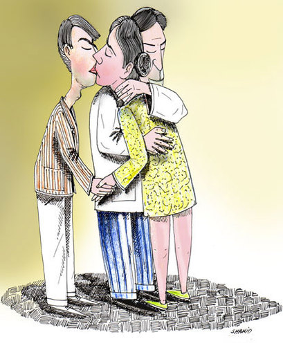 Cartoon: love (medium) by Shahid Atiq tagged 054