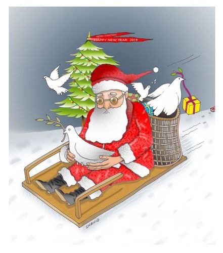 Cartoon: MERRY CHRISTMAS! (medium) by Shahid Atiq tagged world