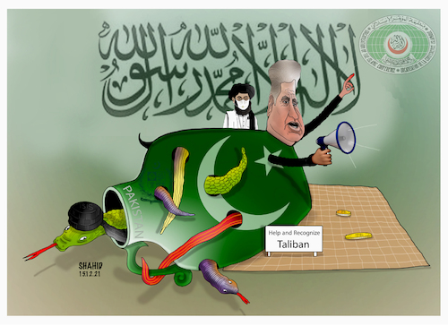 Cartoon: Pakistan want recognized terrori (medium) by Shahid Atiq tagged afghanistan