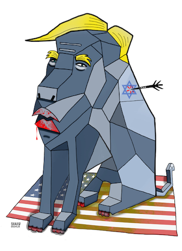 Cartoon: Paper tiger ! (medium) by Shahid Atiq tagged iran