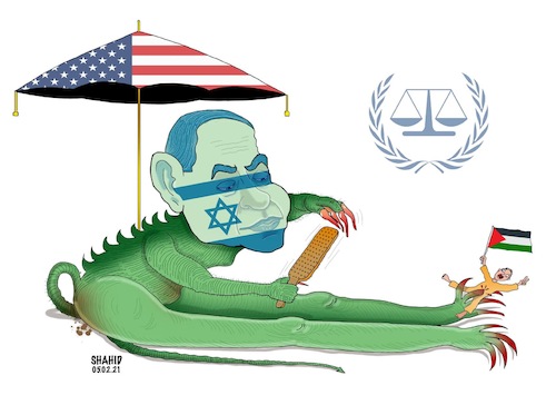 Cartoon: Prepareing to Attack ! (medium) by Shahid Atiq tagged iran