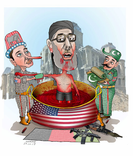 Cartoon: Preparing for the election! (medium) by Shahid Atiq tagged afghanistan,balkh,helmand,kabul,london,nangarhar,attack