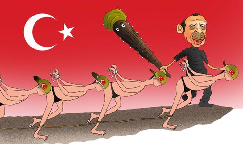 Cartoon: The next victim (medium) by Shahid Atiq tagged afghanistan,kabul,syria,iran,switzerland,schweiz,usa,france,football,safi,cartooneu,uk,safe,atiq,fara,shahid,niceturkey,istanbul,mahnaz