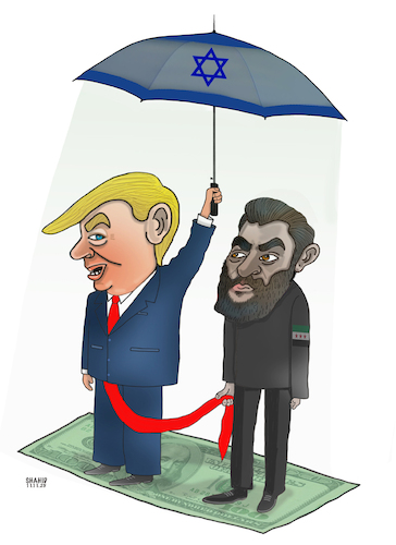 Cartoon: Under the shadow ! (medium) by Shahid Atiq tagged syria