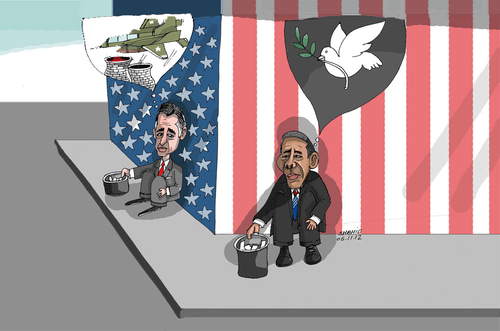 Cartoon: us election (medium) by Shahid Atiq tagged 0153