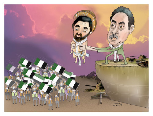 Cartoon: Warlords ! (medium) by Shahid Atiq tagged afganistan