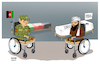 Cartoon: 2 sides of Afghan civil war ! (small) by Shahid Atiq tagged afghanistan