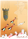 Cartoon: Let Gaza live! (small) by Shahid Atiq tagged palestine