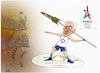 Cartoon: Paris Olympics2024! (small) by Shahid Atiq tagged france