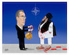 Cartoon: Prize by NATO Chief to Taliban.. (small) by Shahid Atiq tagged afghanistan