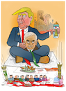 Cartoon: Trump supports terrorism! (small) by Shahid Atiq tagged afghanistan