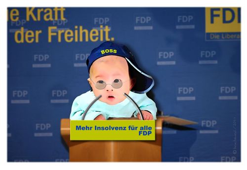 Cartoon: Ja wo isser denn (medium) by heschmand tagged parteien,politik,verlierer,rößler,wahl,berlin,fdp