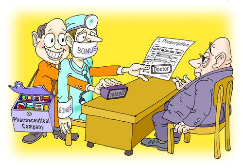 Cartoon: Doctor - will I live? (medium) by gonopolsky tagged medicine,pharmaceutics