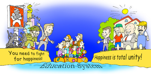 Cartoon: the problem of choice (medium) by gonopolsky tagged happiness,choise,education